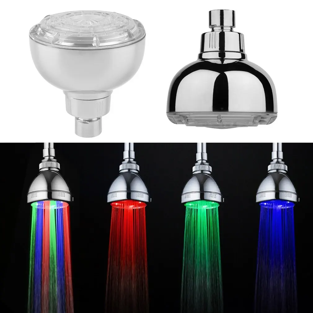 

Led Color Changing Shower Head Light Glowing Automatic 7 Color Changing Automatic Handheld Water Saving Shower Bathroom Decor