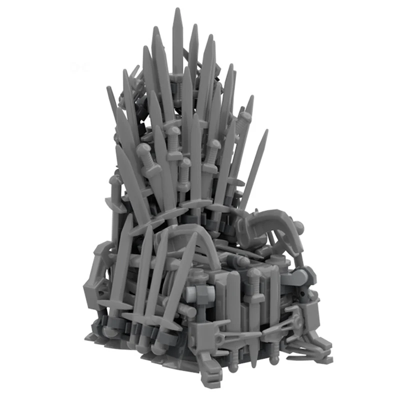Iron Throne Building Blocks Game Diy Ornaments Assemble Toy Gift Compatible