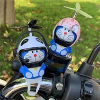 doraemon bamboo dragonfly helmet childrens tinker bell cat car electric bicycle helmet decoration bicycle bell light