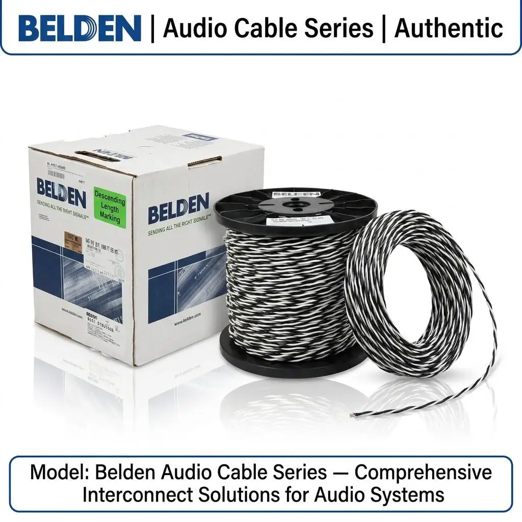 Фото Новый аудиокабель Belden 9451, 1 пара, 22AWG, экранированный, аналоговый аудиопровод, 300В, CMR, для студий и инструментов №2