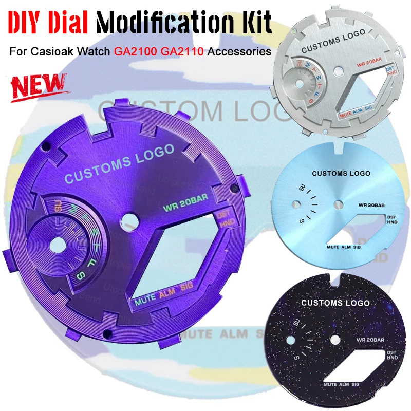 

DIY Dial Modification Kit For GA2100 2110 Modified Luminous Dial Ring Hands Scale Ring Index for Casioak WatchGA2110 Accessories