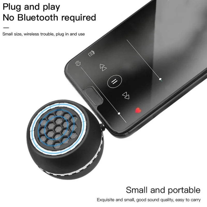 Mini Wireless Speaker Subwoofer Hifi Portable 3D Stereo Universal 3.5Mm Jack Speaker for iPhone Tablet Laptop PC for Streaming
