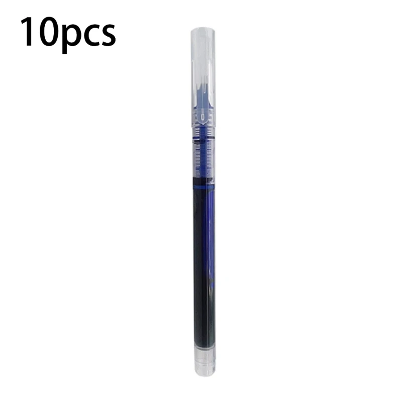 

10Pcs Luxury High Quality Needle Type Gel Pens Straight Liquid Yype Color Pen Water Stationery Office School Supplies Writing