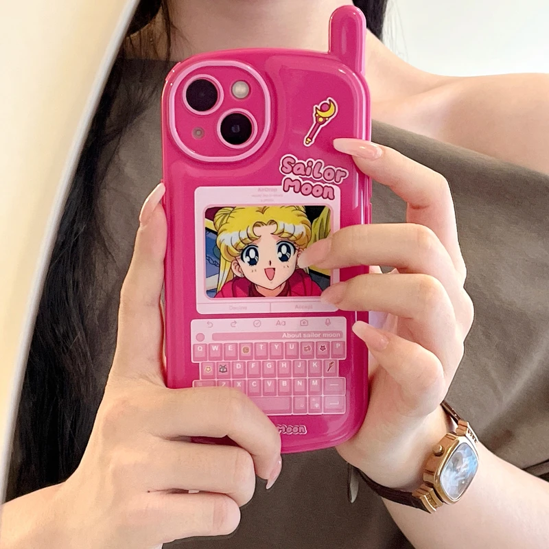 

3D Kawaii милый японский мультфильм аниме милая крутая девушка телефонный чехол для iPhone 11 12 13 Pro Xs Max Xr X Ударопрочный Мягкий силиконовый чехол