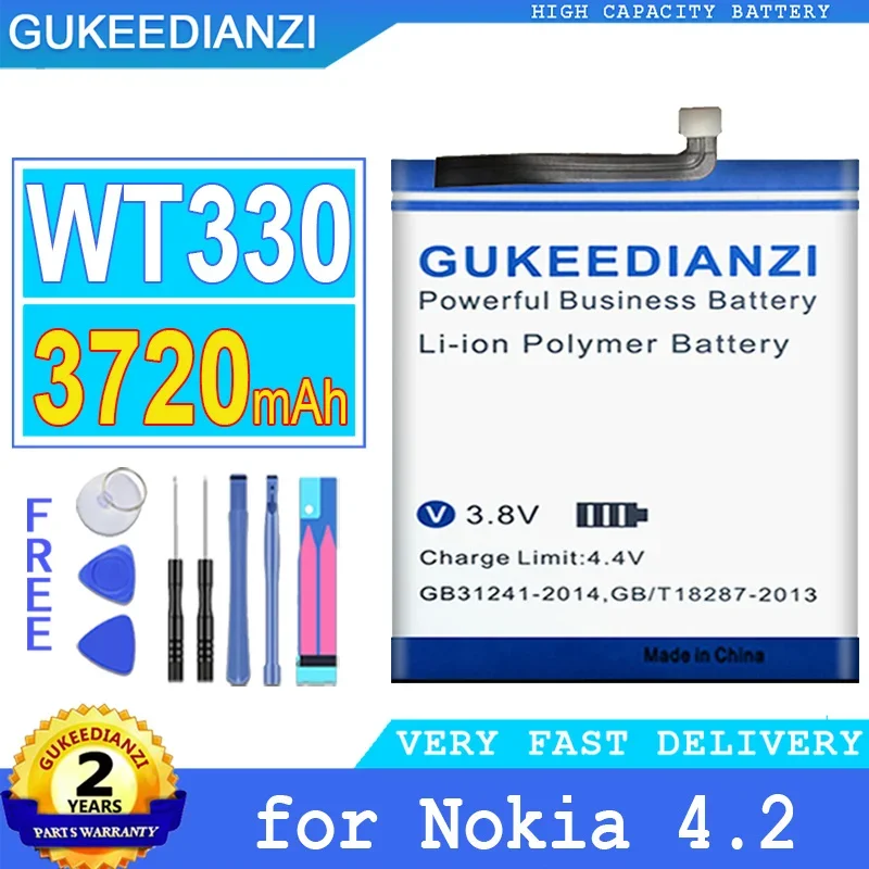Аккумулятор GUKEEDIANZI большой емкости WT330 3720 мАч для Nokia 4.2 Nokia4.2