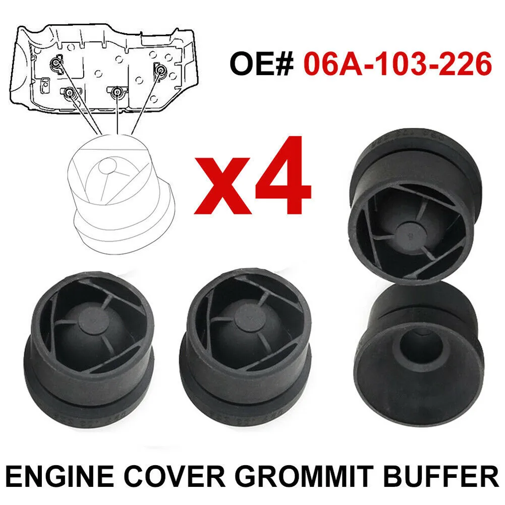 

4pcs Mounting Clips Car Engine Cover Grommet Rubber BUFFER For A1/A3/S3/A4 Avant A5/S5/A6/A7/A8/Q3/Q5 For Skoda Seat 06A103226