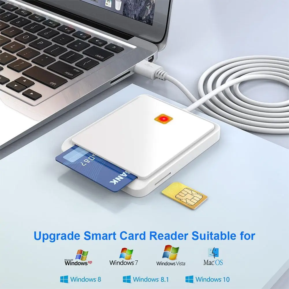 Считыватель смарт-карт USB 2 0 для банковских карт IC/ID EMV DNIE ATM cvc коннектор кардридер