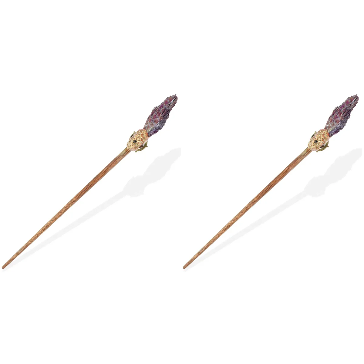 

2pcs Unique Magics Wand Party Decorative Wand Crystal Stone Unique Wand Party Supplies