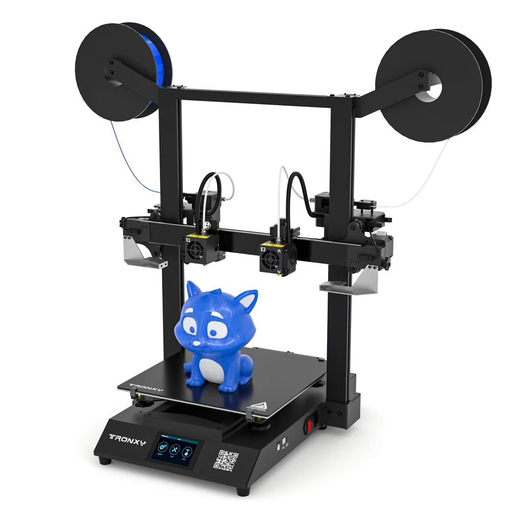 

Tronxy GEMINI S dual color Head Dual Extruder mirror copy IDEX Independent FDM 3D Printer impresora impressora 3d 3д принтер