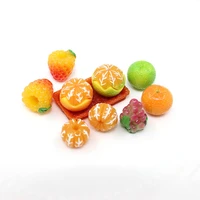 mini fruit orange resin modeling diy jewelry craft making ornament scrapbooking 3d slime resin charms home decoration accessorie