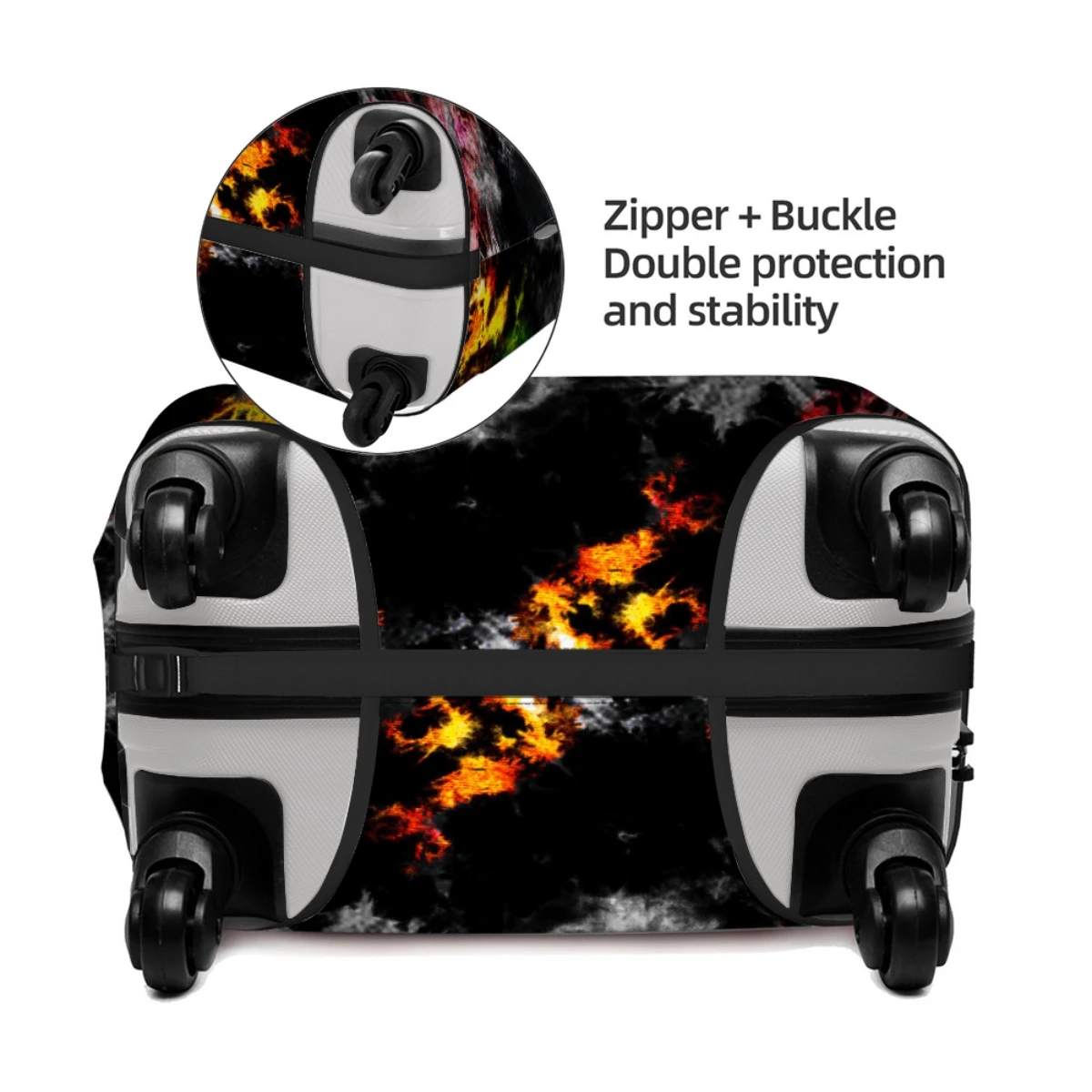 Personality Travel Accessory Luggage Covers High Elastic Fabric Protects Luggage From Dust And Scratches For 18-32 Inch