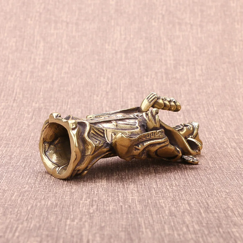 Античное Латунное украшение Бог богатства источник Guangjin для дома и автомобиля