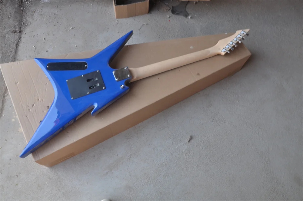 

commemorative pattern blue electric guitar double shake double pickup in stock 202232