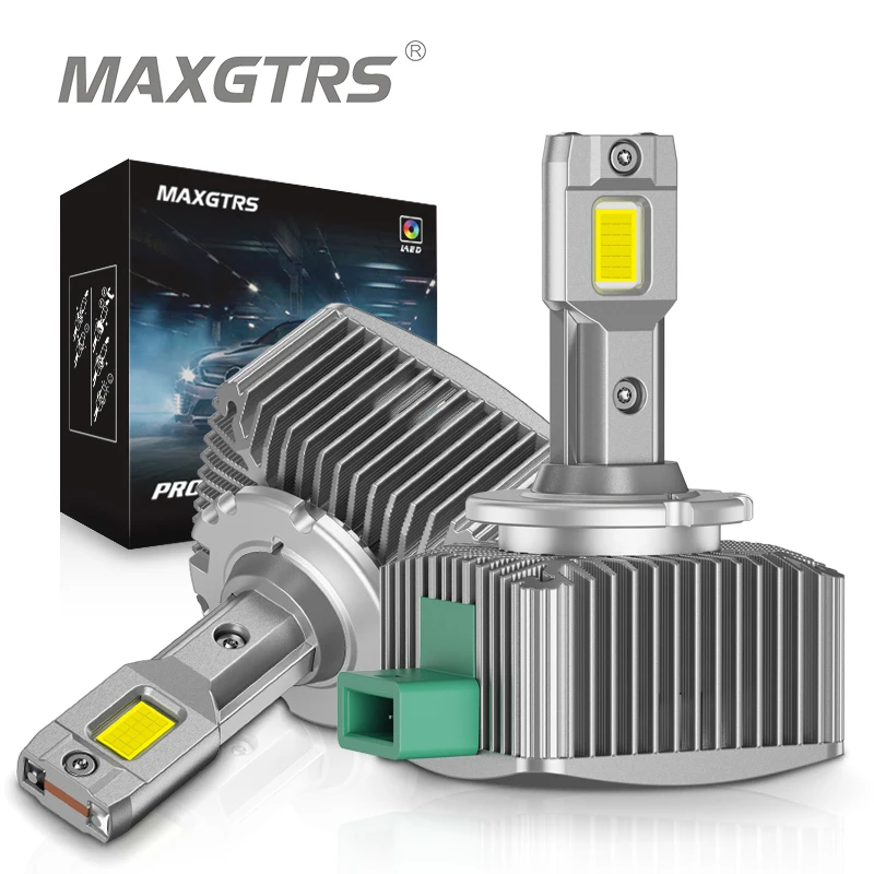 

MAXGTRS D3S Светодиодные фары HID D1S D2S D4S D5S D8S D1R D2R D3R Turbo LED 24000LM Двусторонний чип CSP 6500K Белый 90 Вт Plug&Play