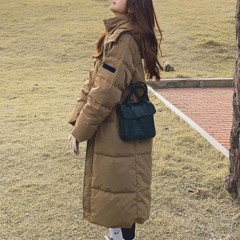 

Fashion Down Jacket Warm Sexy Leisure Time Thickening Over The Knee New Senior Sense Of Design