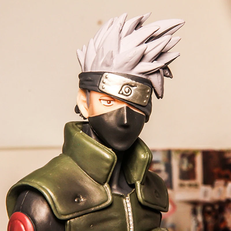 Фото Аниме-фигурка Наруто Hatake Kakashi, настольное украшение, мультяшная детская игрушка, крутой подарок на день рождения №4