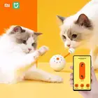 Новинка Xiaomi Merry Pet Bluetooth умный мяч для кошек и собак красочные светодиодные перьевые колокольчики интерактивные игрушки с небольшим хвостом работает с приложением Mijia