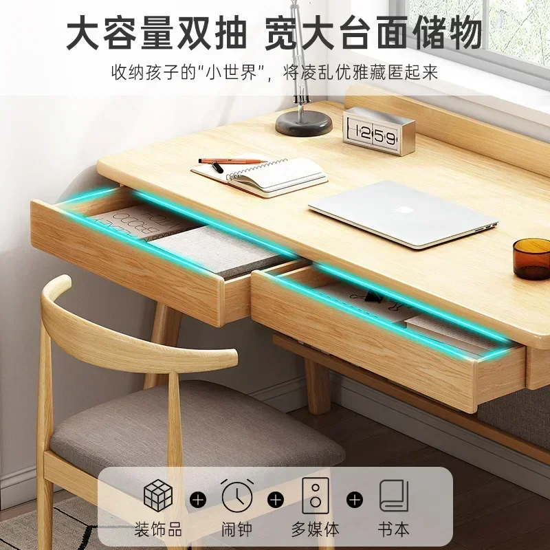 Современный компьютерный стол для дома простой письменный с стулом учебы