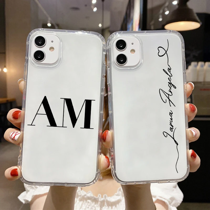 

Custom Name Initial letter DIY Case For Xiaomi Redmi Note 10 Pro 8 9 Poco X3 Pro F3 Mi 11 Lite 5G 11T 12 10T Pro 10 Lite Case