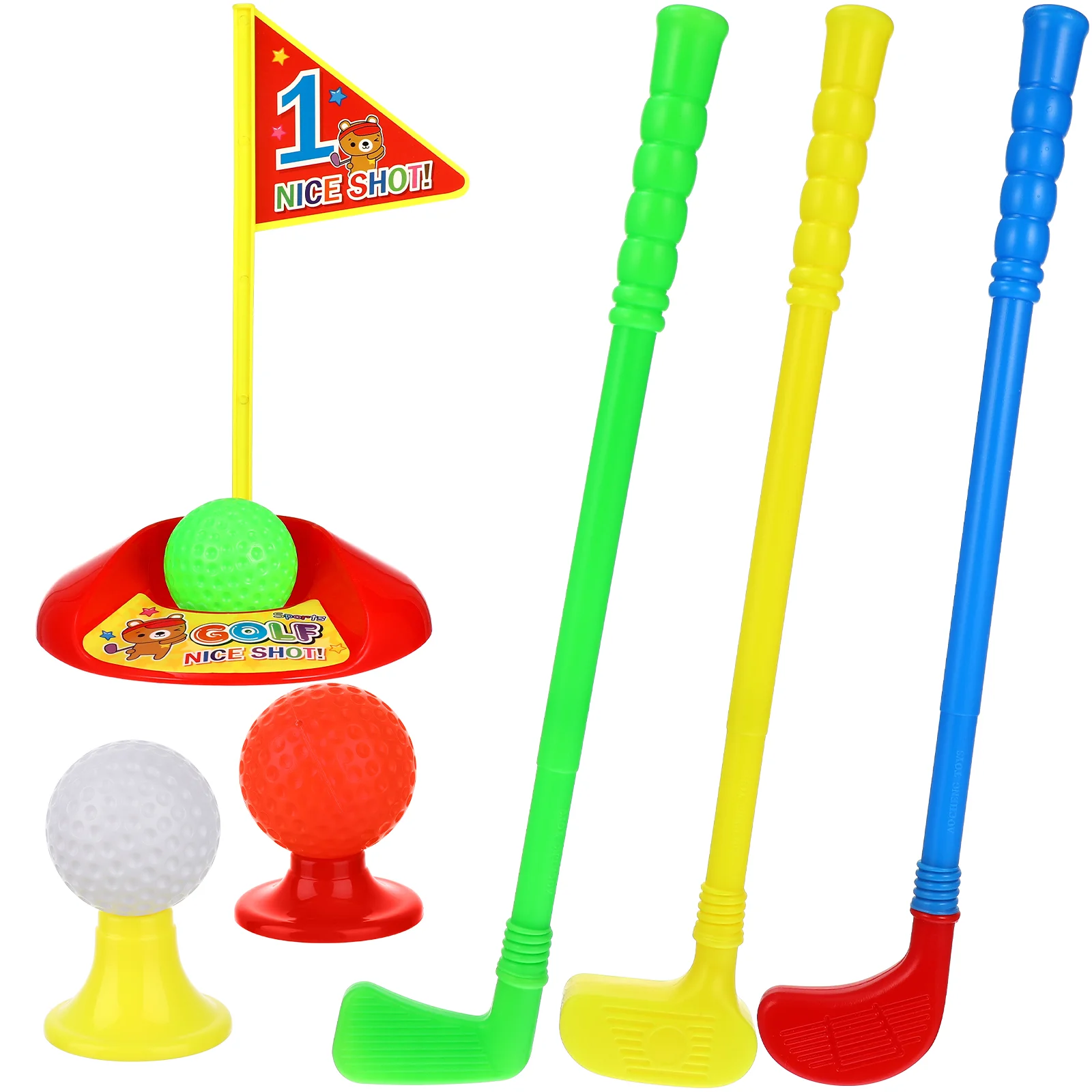 

Golf Toys Set for Kids Educational Plastic Golf Toys Kits for Toddlers Outdoor Lawn and Indoor Sports Toys