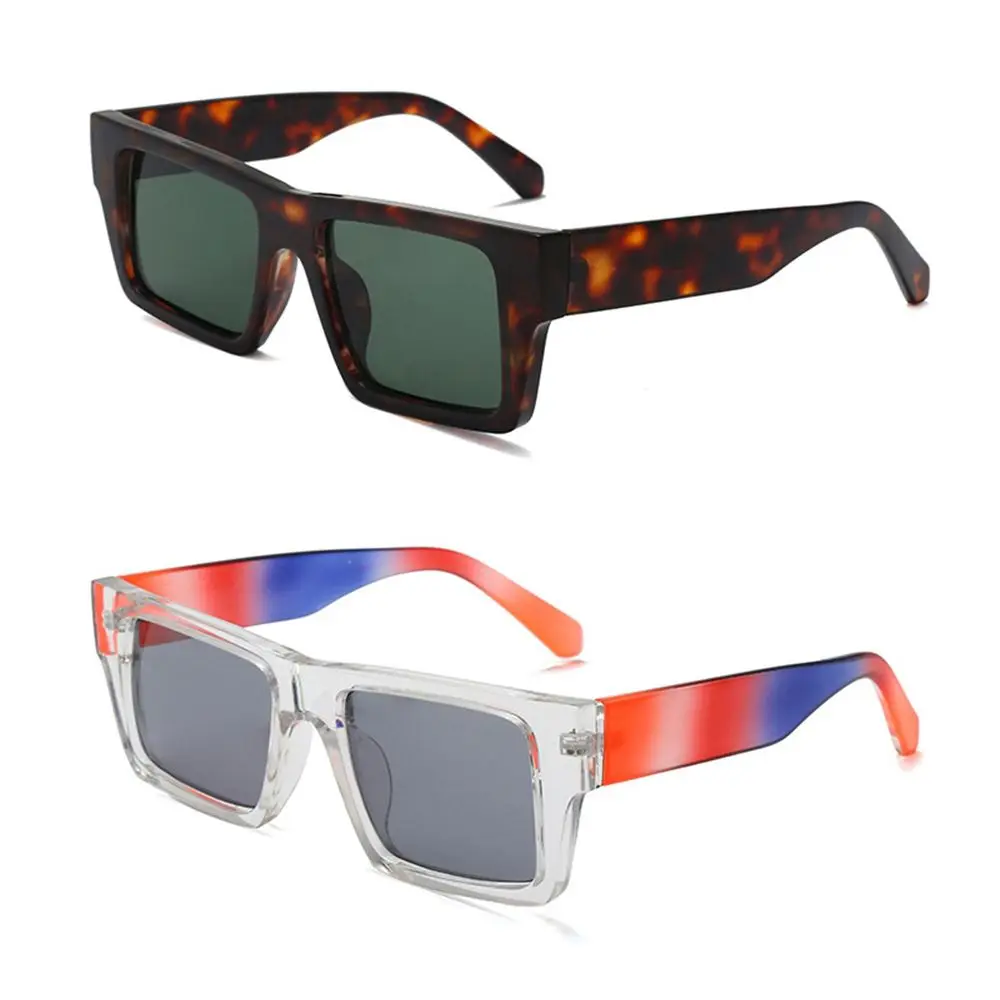 

Женские и мужские уличные очки для стрельбы Y2K Квадратные Солнцезащитные очки с цветной оправой солнцезащитные очки с затемненными линзами