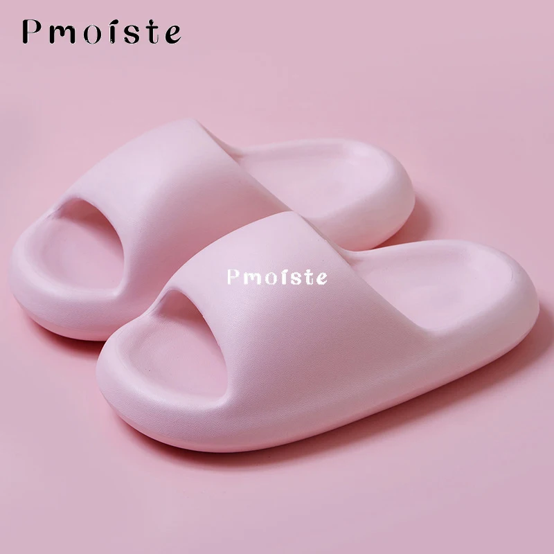 Couple Slippers for Women Indoor No-slip Lightweight Bathroom Slippers 2023 Trends Summer Soft Bread EVA Slippers