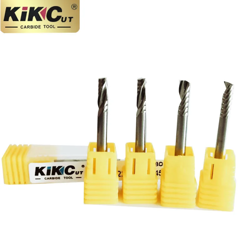 Milling Tools  4.0mm Single Flute Spiral 5A CNC Machine Router Bit for Acrylic PVC MDF Carbide Milling Cutter