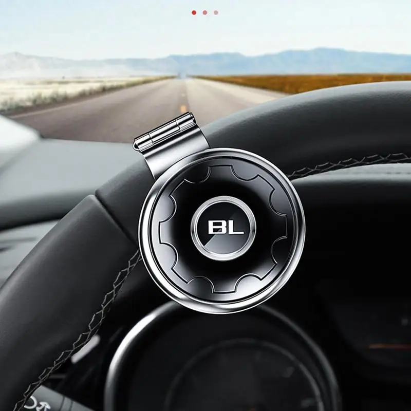 

Universal Car Steering Wheel Booster Ball Control Handle Easy To Install Metal Auto Auxiliary Booster Spinner Rotation Anti-Slip