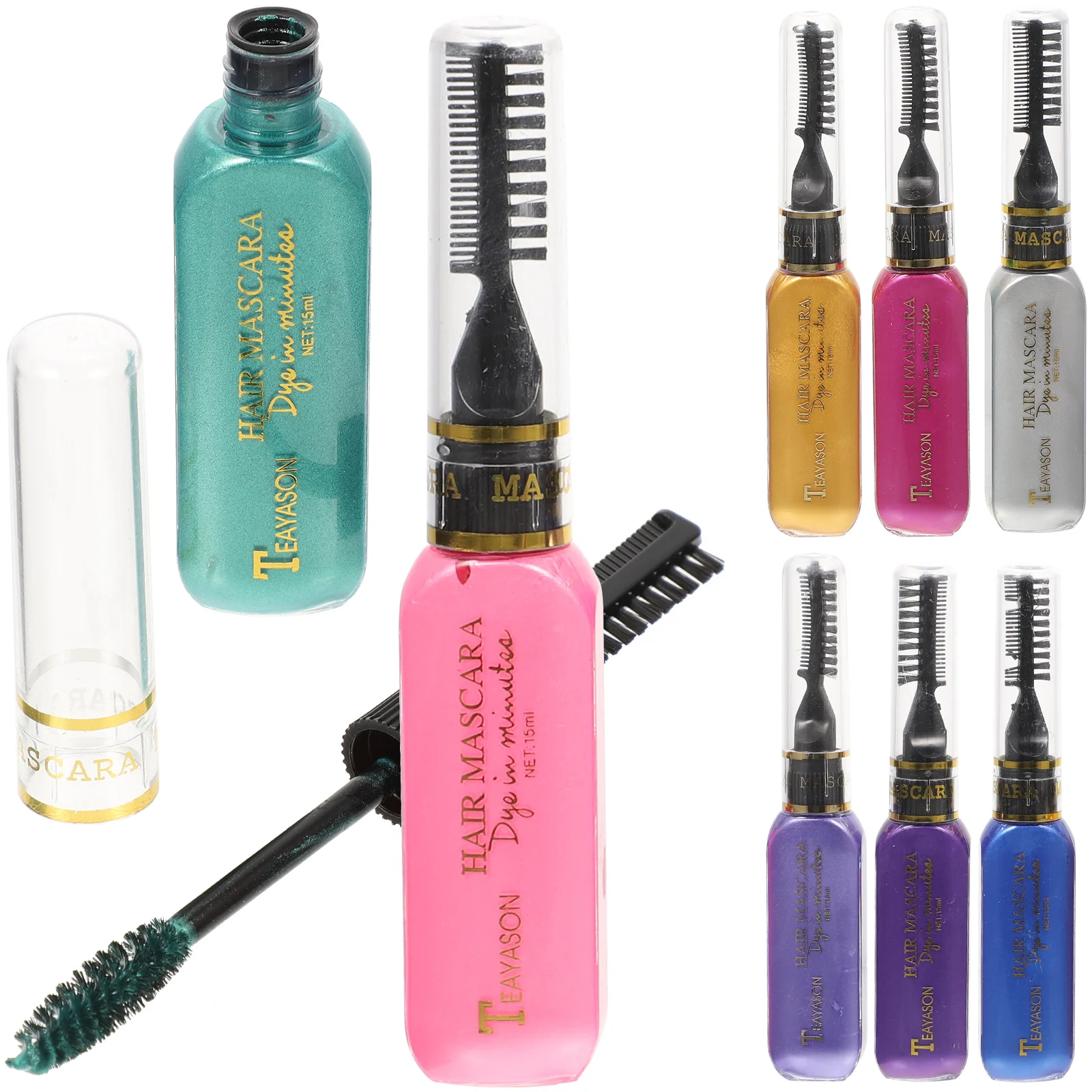 

8pcs Disposable Hair Dye Cream Temporary Hair Color Pen Quick Drying Color