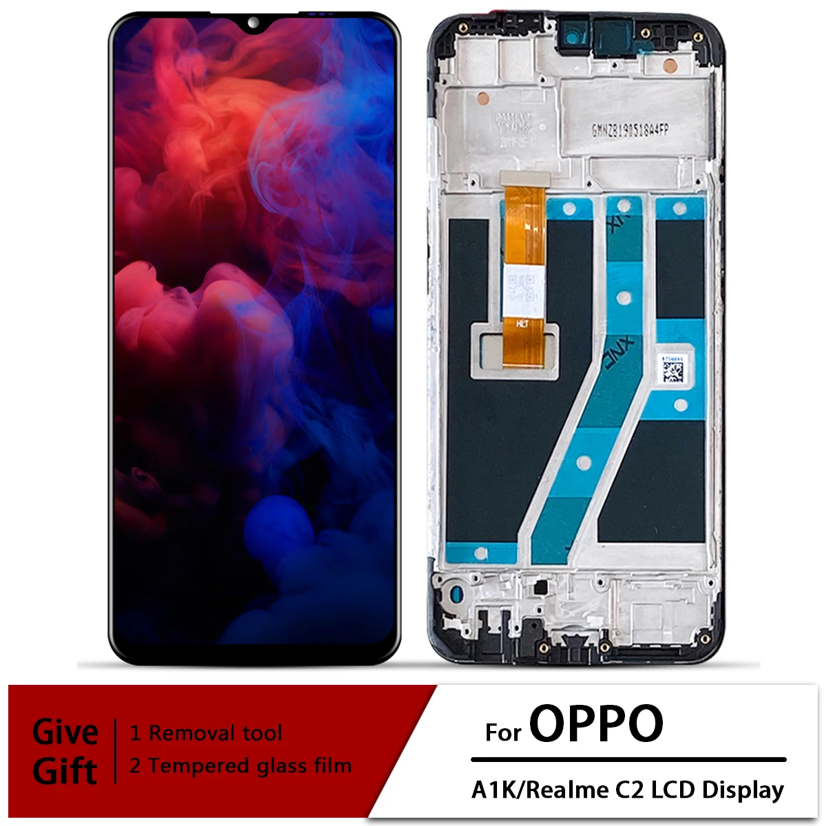 ЖК-дисплей и сенсорный датчик в сборе для OPPO A1K CPH1923, 6,1 дюйма