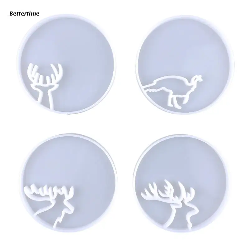 

B36D Silicone Resin Tray Molds Animal Storage Tray Mould Suitable for Jewelry Holder