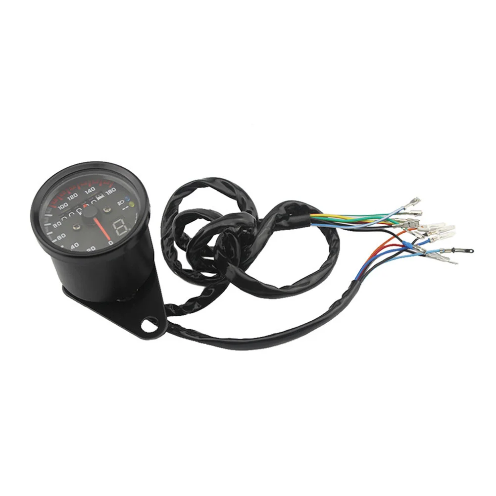 

1 Pc Motorcycle Odometer Black Modified Full Metal Code Table for Motorbike Motorcycle
