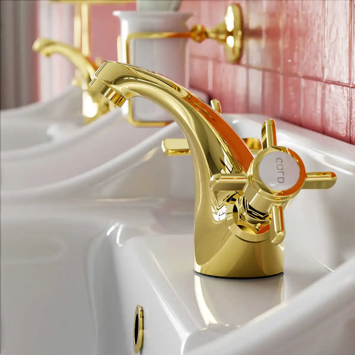 Керамическая колонна умывальник 50 см для небольшой квартиры ванной комнаты на