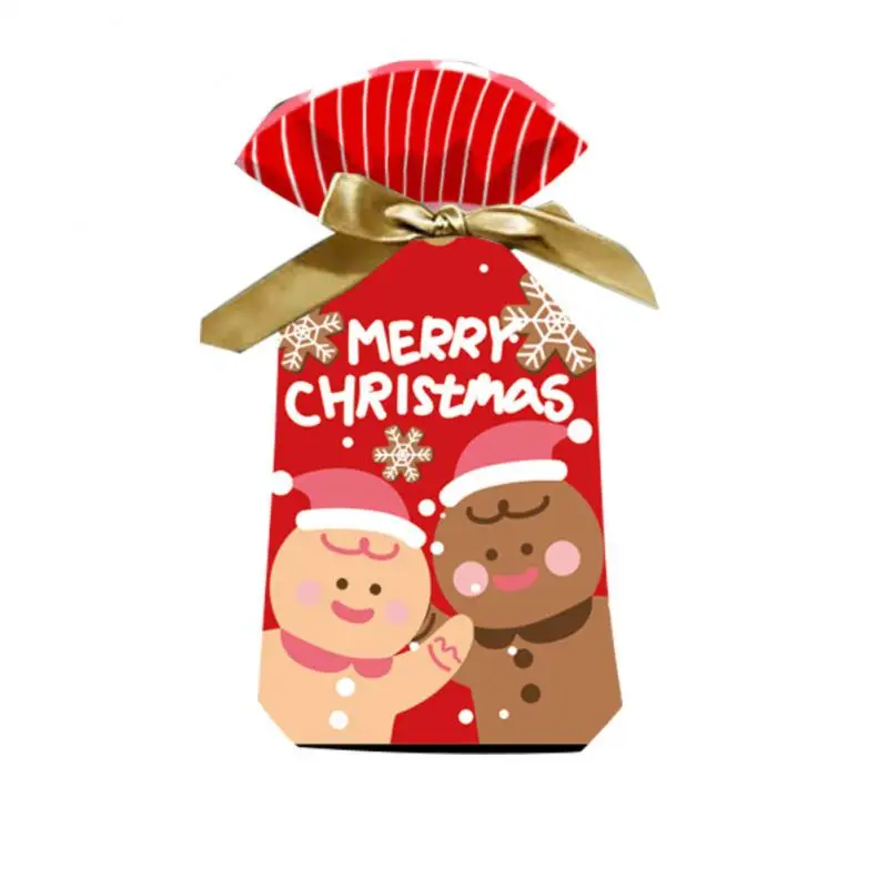 

Durable Christmas Gife Packaging Peva Material Snack Packaging Bag Safe Candy Bag Food Grade Party Gift Reusable Gift Bundle Bag