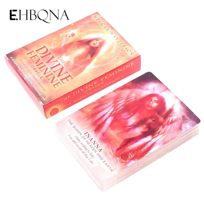 

The Divine Femine Oracle Cards English Board Game Divination Reasoning Game Predicts Multiplayer Games Tarot Party Board Game