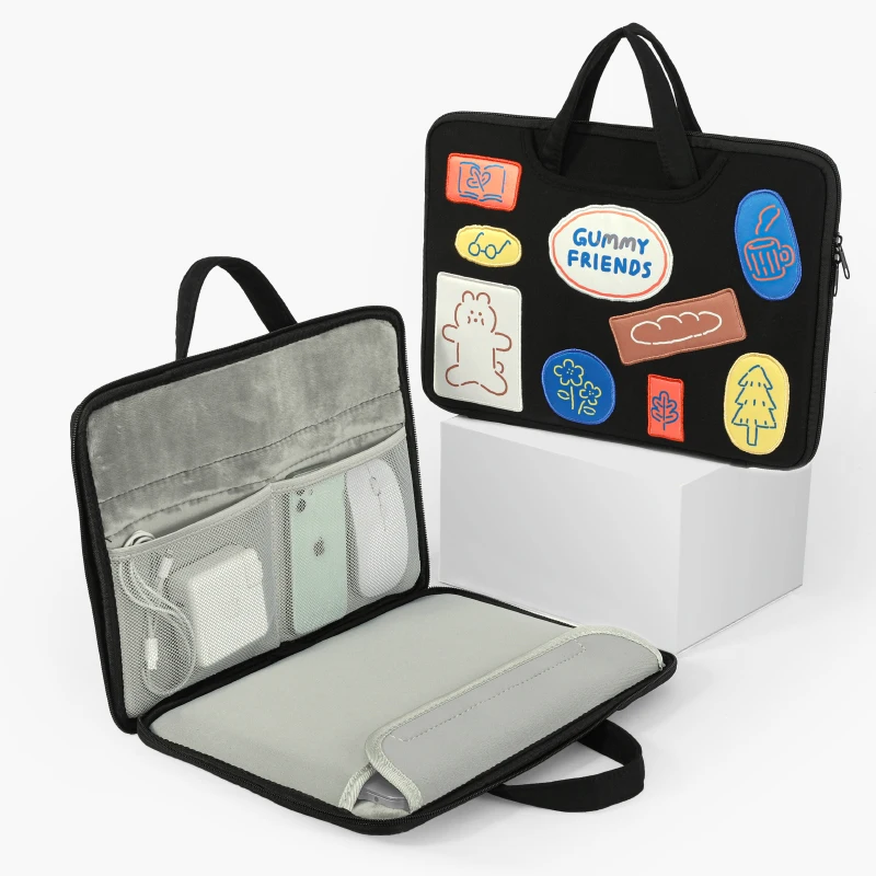 Bolsa para Laptop 13 14 15 156 Polegadas para hp Dell Lenovo Notebook à Prova Dágua Bolsas de Transporte Macbook Pro Air 13.3 Maleta Bolsa de Mão