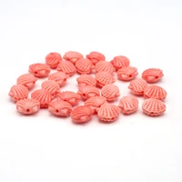 natural coral beads pectinidae shape vertical perforation hole bead for jewelry making diy women necklace bracelet gifts
