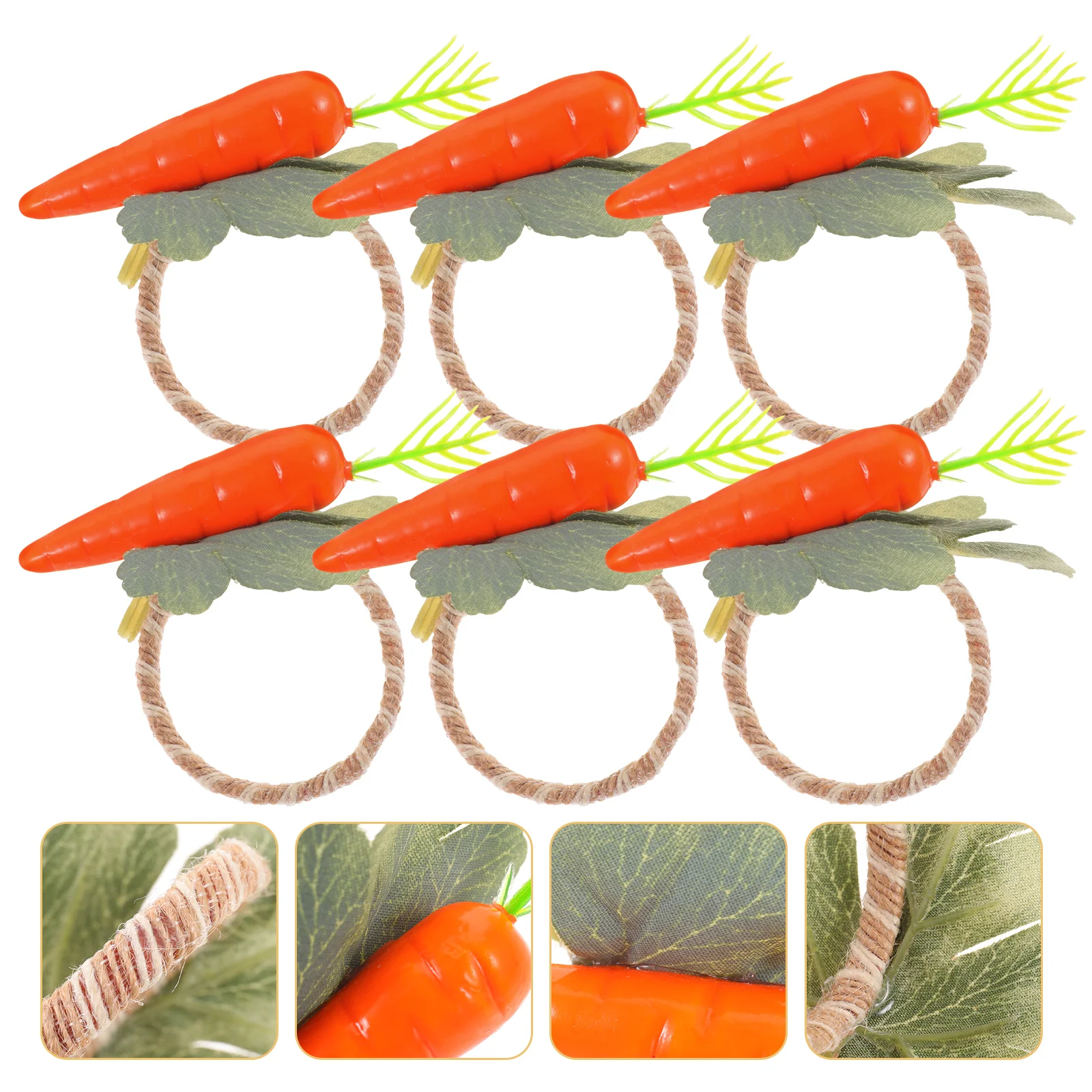 

Napkin Ring Easter Rings Carrot Buckle Table Holder Party Farmhouse Rabbit Restaurant Holding Decor Holders Bunny Hotel