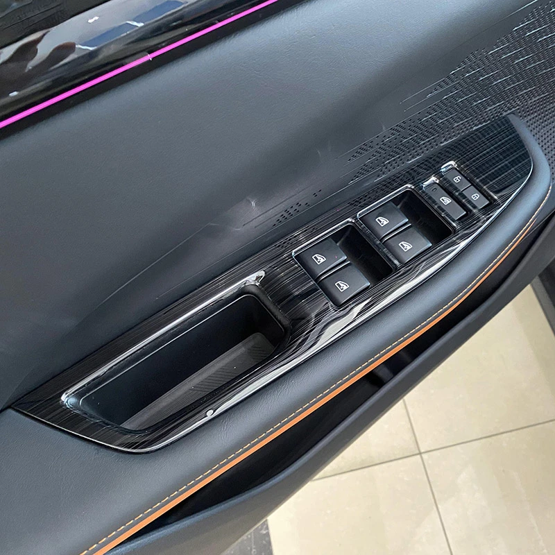 

Для Changan UNI-V 2020 2021 2022 Univ переключатель стекла автомобиля из нержавеющей стали декоративная панель защита от царапин