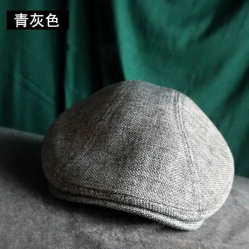 Винтажный мужской берет из хлопка