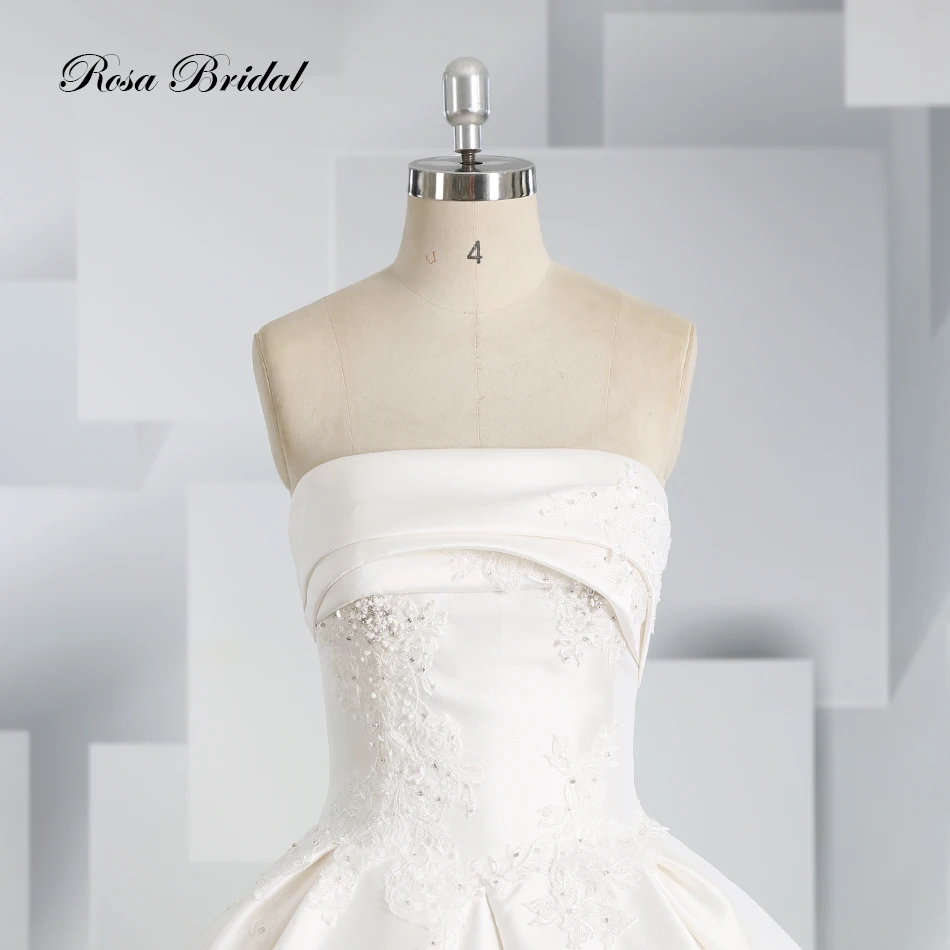 Свадебное платье ROSA BRIDAL сатин бисер