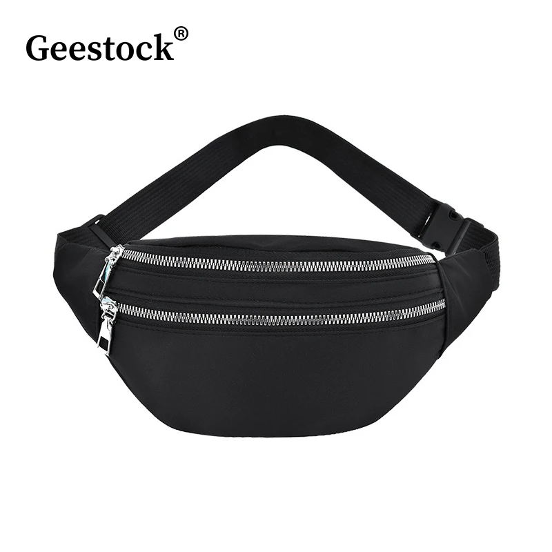 Купи Geestock Waist Pack Bags for Women Nylon Fanny Packs Casual Women's Chest Bags Man Belt Pouch Travel Hip Bag Sport Purses Pocket за 175 рублей в магазине AliExpress