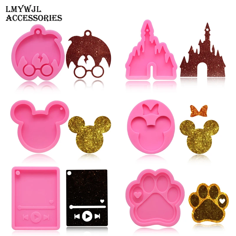 Силиконовая форма для брелока в форме кости