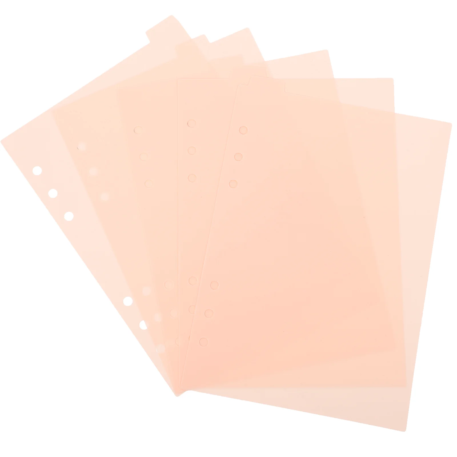 

5 Pcs A6 6 Dividers With Tabs Separator Paper Tab Dividers 6 Binder Protector Tabbed Pp Organizer Girl Professional Folder
