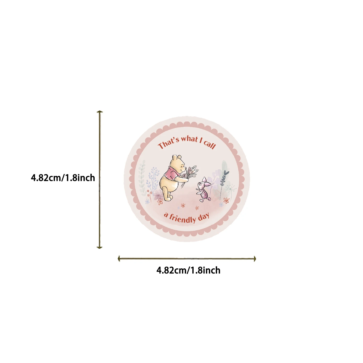 50 шт. водонепроницаемые наклейки с изображением медведя и пуха