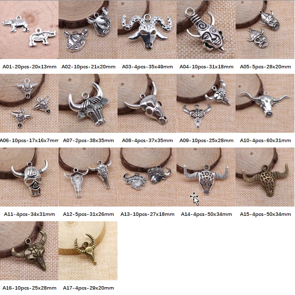 

New Arrival Bull Head Charms For Jewelry Making Gifts For Women
