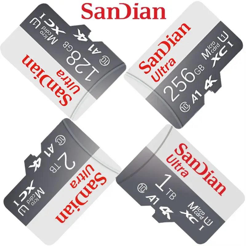 Оригинальные карты Mini SD/TF Micro TF SD Card Class10 Карта памяти 512 ГБ 128 Высокоскоростная