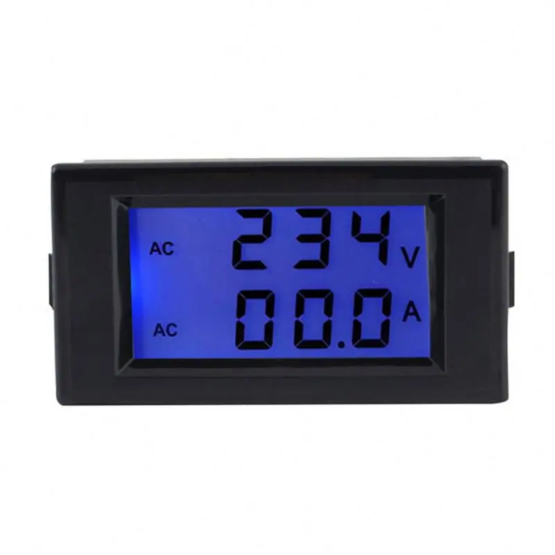 Digital Voltmeter Ammeter AC220V 300V 100A Voltage Meter Current Tester With Blue LCD Display with CT Coil