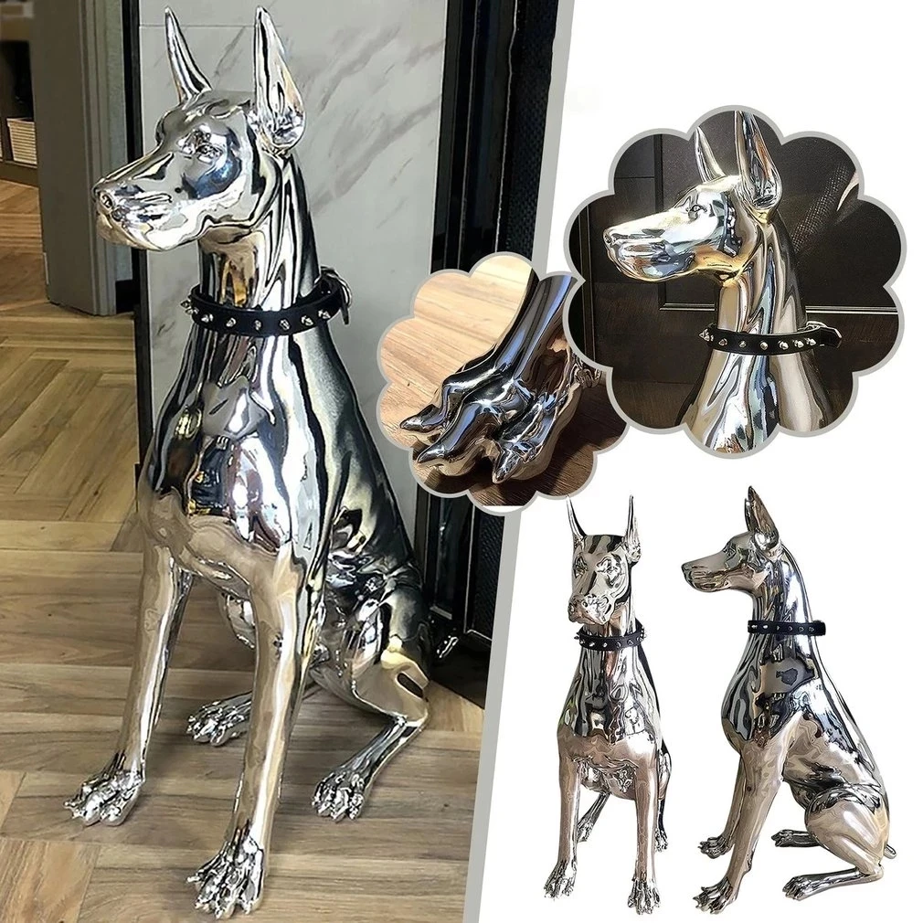 

Домашняя искусственная статуэтка животного большого размера, украшение для комнаты, Статуэтка из искусственной смолы, подарок для праздни...