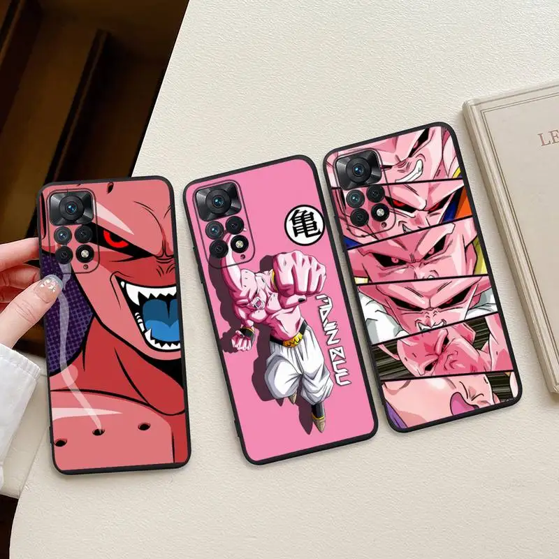 

Majin Buu Anime Dragon Ball Phone Case For Redmi Note 11E 11S 11 10 9 Pro 9A K20 K30 K40 Soft Silicone Cover